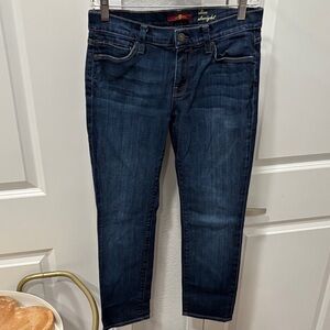 EUC 7 For All Mankind Slim Straight Leg Jeans - Dark Blue